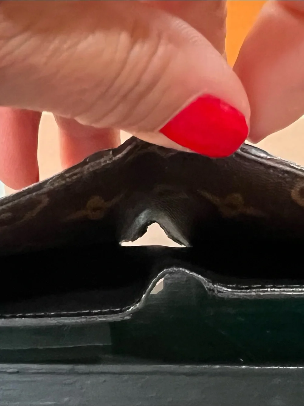 Louis Vuitton Brown Monogram Gaspar Mascassar Wallet with Black Trim